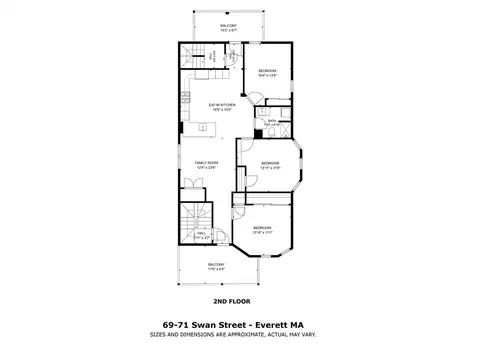 Floorplan - 69-71 Swan St, Everett, MA 02149 photo 2 of 3