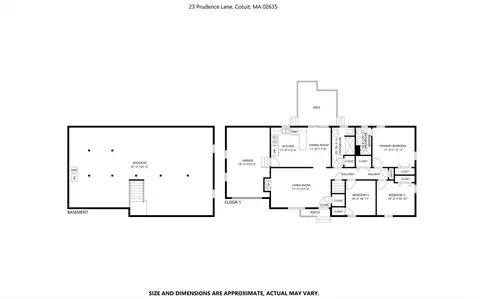 Floorplan - 23 Prudence Ln, Cotuit, MA 02635 photo 1 of 1