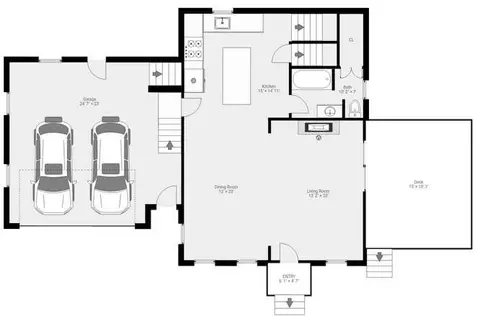 Floorplan - 40 Hillside Ave, Beverly, MA 01915 photo 1 of 2