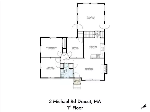 Floorplan - 3 Michael Rd, Dracut, MA 01826 photo 1 of 2