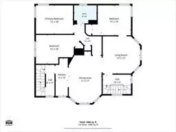 Floorplan - 154 Barnaby St, Fall River, MA 02720 photo 1 of 3