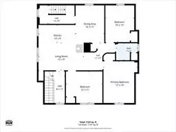 Floorplan - 154 Barnaby St, Fall River, MA 02720 photo 3 of 3