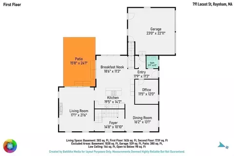 Floorplan - 791 Locust St, Raynham, MA 02767 photo 1 of 3
