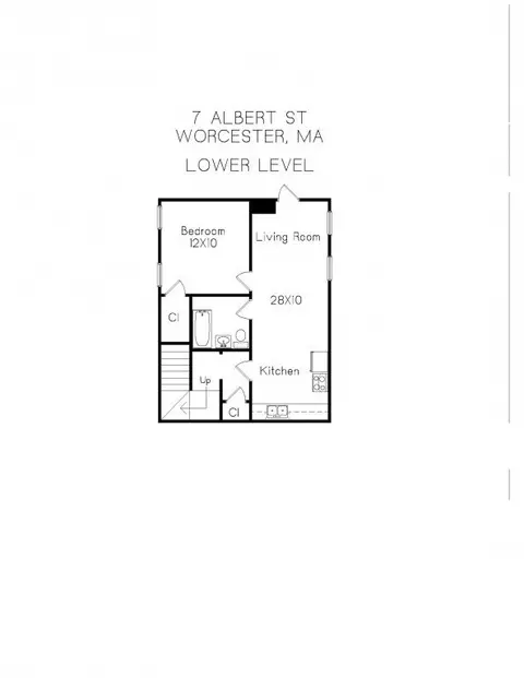 Floorplan - 7 Albert St, Worcester, MA 01610 photo 2 of 2
