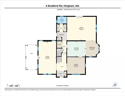 Floorplan - 6 Bradford Rd, Hingham, MA 02043 photo 1 of 3