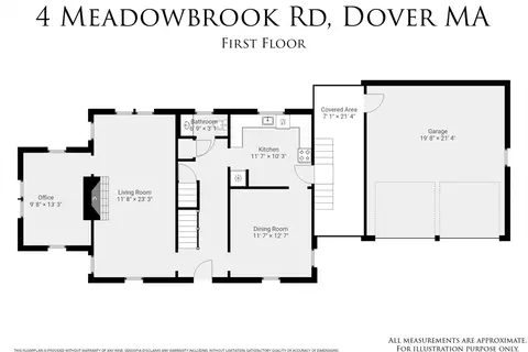 Floorplan - 4 Meadowbrook Rd, Dover, MA 02030 photo 1 of 3
