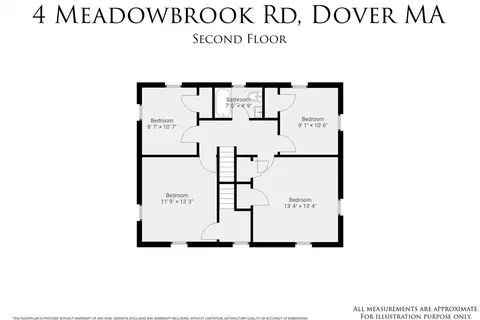 Floorplan - 4 Meadowbrook Rd, Dover, MA 02030 photo 2 of 3