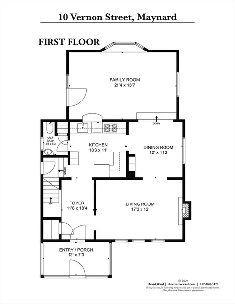 Floorplan - 10 Vernon St, Maynard, MA 01754 photo 2 of 6