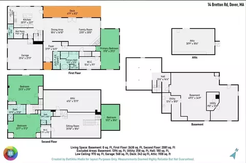 Floorplan - 14 Bretton Rd, Dover, MA 02030 photo 1 of 1