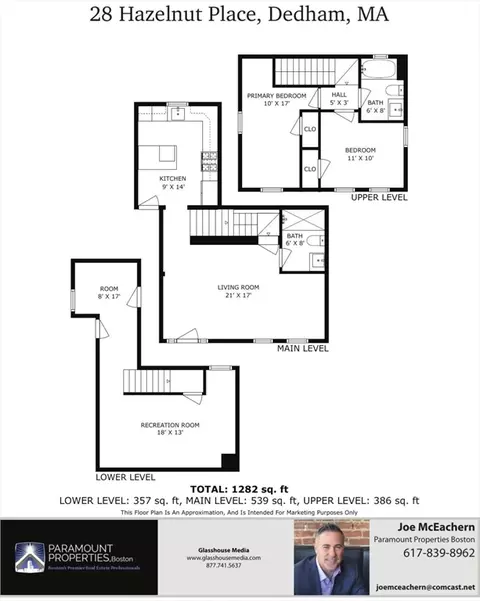 Floorplan - 28 Hazelnut Pl, Dedham, MA 02026 photo 1 of 1