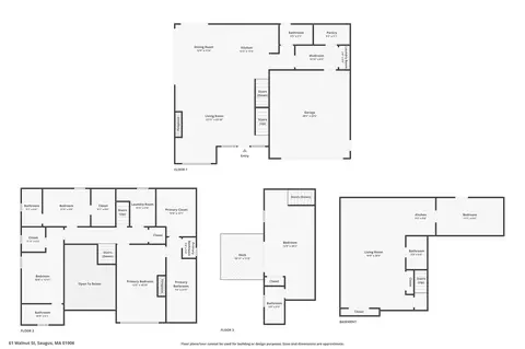 Floorplan - 61 Walnut St, Saugus, MA 01906 photo 1 of 1