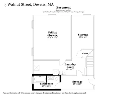 Floorplan - 5 Walnut #5A, Devens, MA 01434 photo 3 of 3