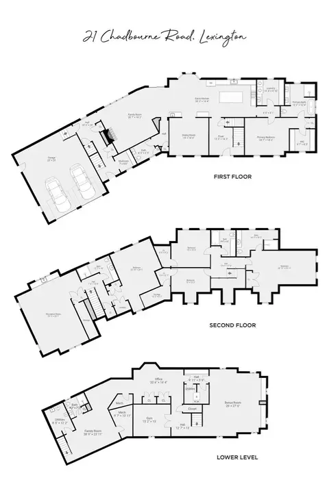 Floorplan - 21 Chadbourne Rd, Lexington, MA 02421 photo 1 of 1