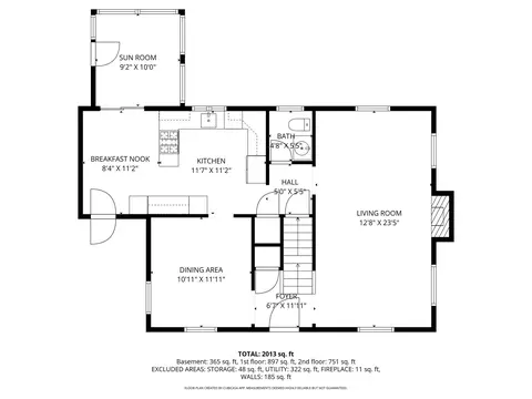 Floorplan - 20 Bonney Ln, Dedham, MA 02026 photo 2 of 4