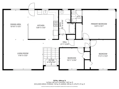 Floorplan - 26 Cedarcrest Rd, Canton, MA 02021 photo 1 of 3
