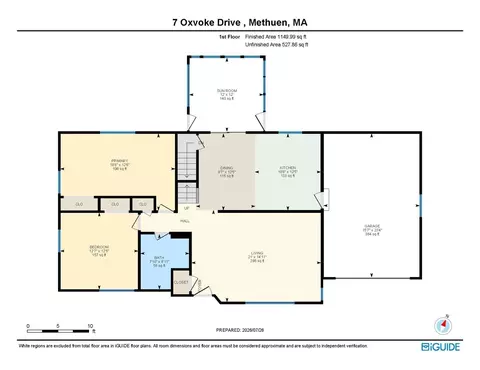 Floorplan - 7 Oxyoke Dr, Methuen, MA 01844 photo 1 of 3