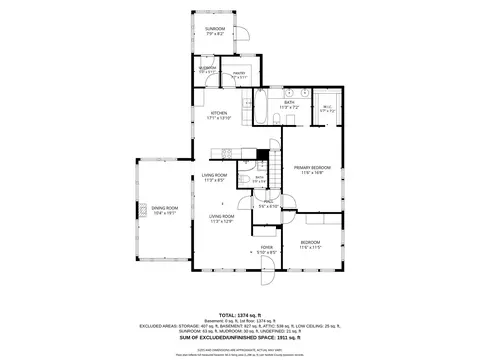 Floorplan - 34 Farrington Ave, Dedham, MA 02026 photo 2 of 3