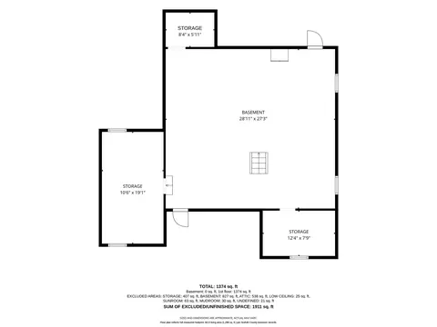 Floorplan - 34 Farrington Ave, Dedham, MA 02026 photo 1 of 3
