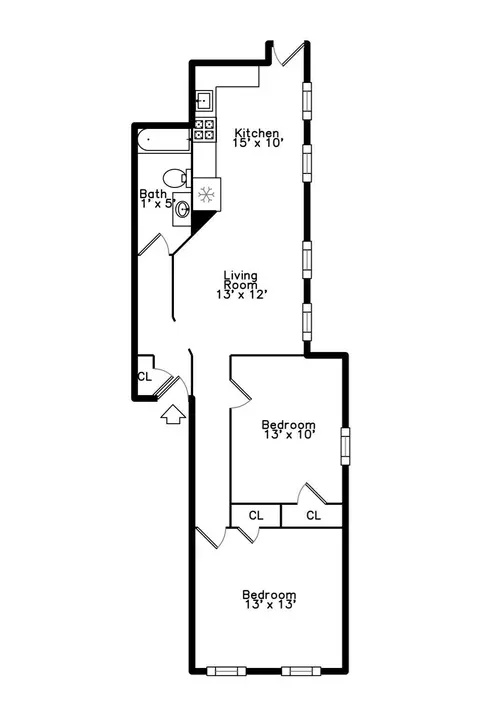 Floorplan - 421 E 3rd St #1, Boston, MA 02127 photo 2 of 2