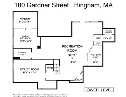 Floorplan - 180 Gardner, Hingham, MA 02043 photo 4 of 5