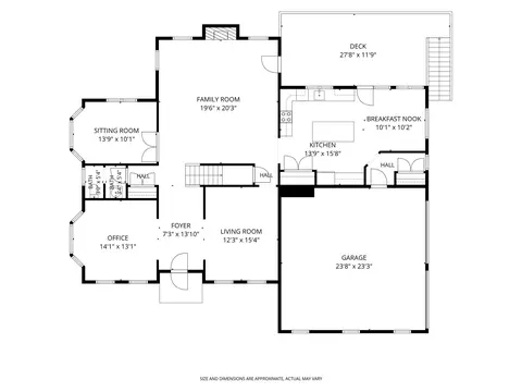 Floorplan - 65 Deerpath Rd, Dedham, MA 02026 photo 1 of 2