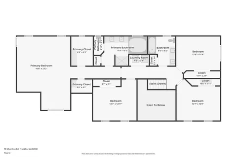 Floorplan - 75 Silver Fox Rd, Franklin, MA 02038 photo 2 of 3
