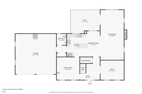 Floorplan - 75 Silver Fox Rd, Franklin, MA 02038 photo 1 of 3