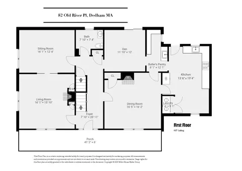 Floorplan - 82 Old River Pl, Dedham, MA 02026 photo 1 of 2