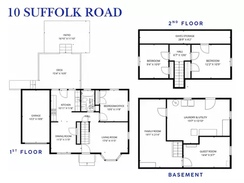Floorplan - 10 Suffolk Rd, Sharon, MA 02067 photo 1 of 1