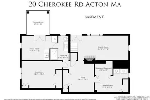 Floorplan - 20 Cherokee Rd, Acton, MA 01720 photo 1 of 3