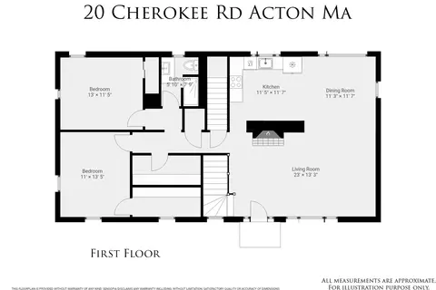 Floorplan - 20 Cherokee Rd, Acton, MA 01720 photo 2 of 3