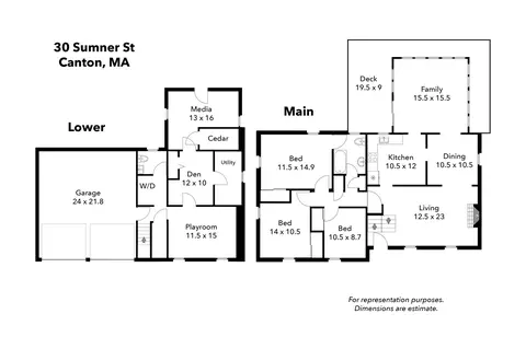 Floorplan - 30 Sumner St, Canton, MA 02021 photo 1 of 1