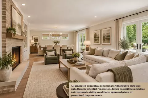 Living - 205 Gardner Rd, Brookline, MA 02445 photo 2 of 5