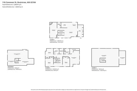 Floorplan - 116 Common St, Braintree, MA 02184 photo 1 of 1