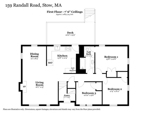 Floorplan - 159 Randall Rd, Stow, MA 01775 photo 1 of 2