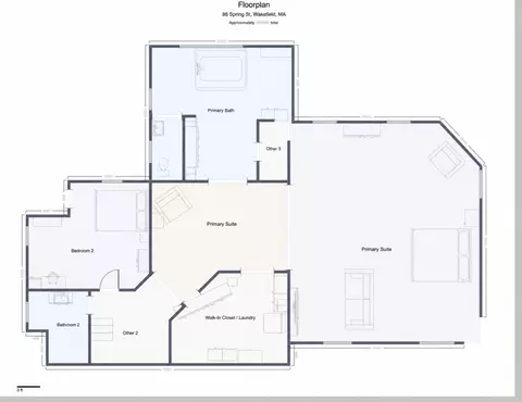 Floorplan - 84 Spring St, Wakefield, MA 01880 photo 2 of 4