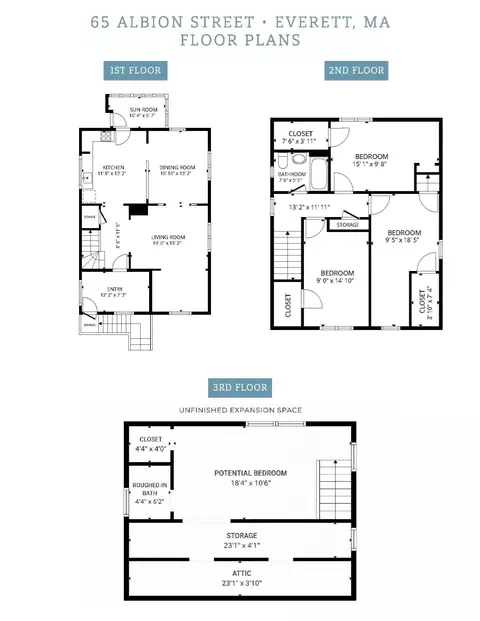 Floorplan - 65 Albion St, Everett, MA 02149 photo 3 of 5