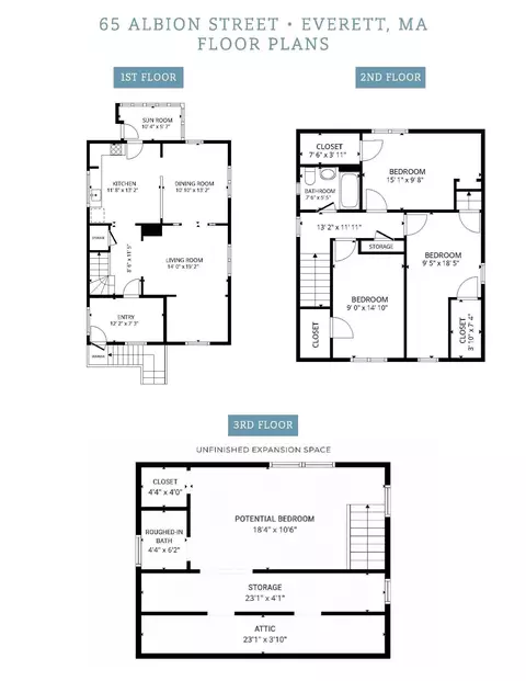 Floorplan - 65 Albion St, Everett, MA 02149 photo 2 of 5