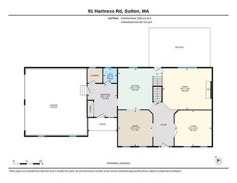 Floorplan - 91 Hartness Rd, Sutton, MA 01590 photo 1 of 3