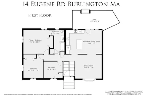 Floorplan - 14 Eugene Rd, Burlington, MA 01803 photo 1 of 2