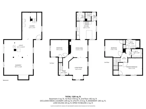 Floorplan - 10 Eaton St, Reading, MA 01867 photo 1 of 1