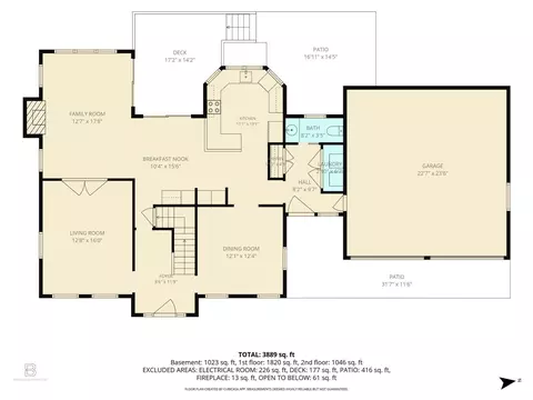 Floorplan - 37 Ward St, Hingham, MA 02043 photo 1 of 3