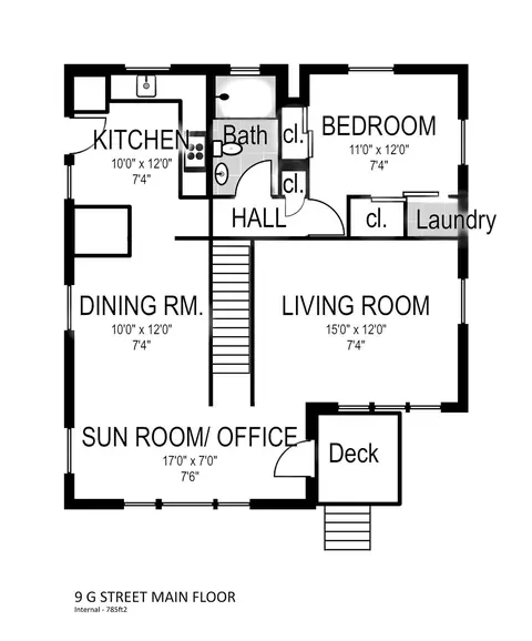 Floorplan - 9 G St, Hull, MA 02045 photo 1 of 2