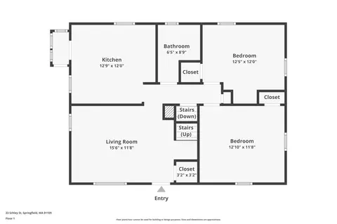 Floorplan - 23 Schley St, Springfield, MA 01109 photo 1 of 2