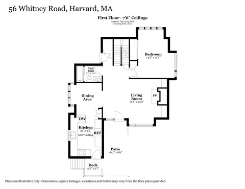 Floorplan - 56 Whitney Rd, Harvard, MA 01451 photo 1 of 5