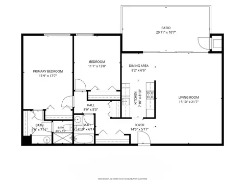 Floorplan - 1208 Greendale Ave #211, Needham, MA 02492 photo 1 of 1