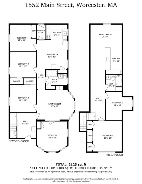 Floorplan - 1550-1552 Main St, Worcester, MA 01603 photo 2 of 2