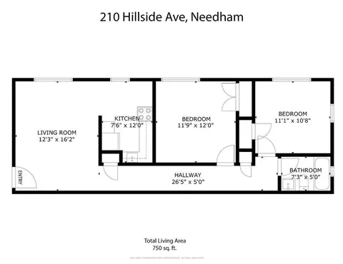 Floorplan - 210 Hillside Ave #32, Needham, MA 02494 photo 1 of 1