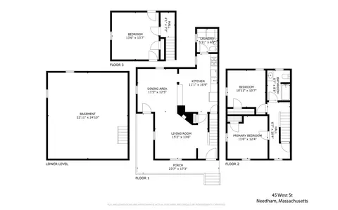 Floorplan - 45 West St #45, Needham, MA 02494 photo 1 of 1
