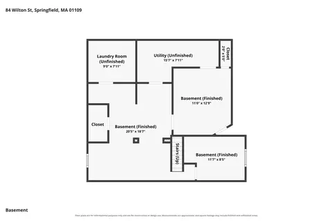 Floorplan - 84 Wilton St, Springfield, MA 01109 photo 2 of 2